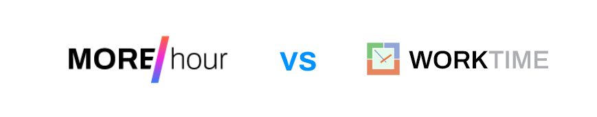 The image shows the MORE/hour in comparison to Worktime.