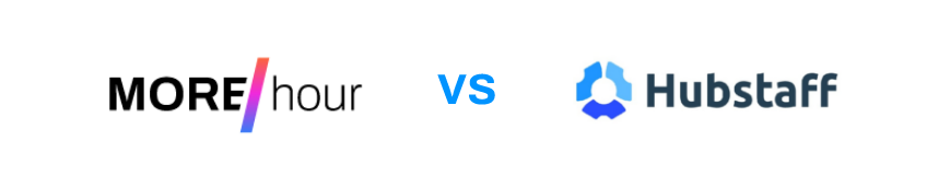 The image shows the MORE/hour in comparison to Hubstaff.